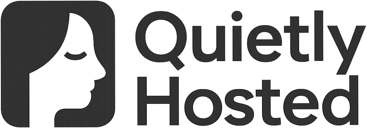 Quietly Hosted logo